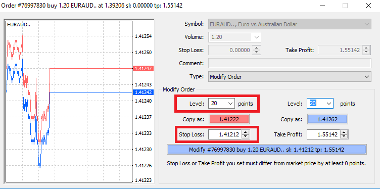 Интерфейс торгового терминала MetaTrader 4