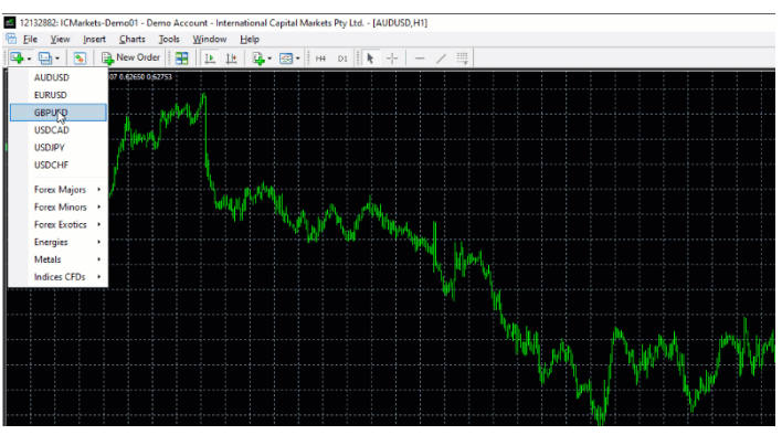 основные пары одну за другой