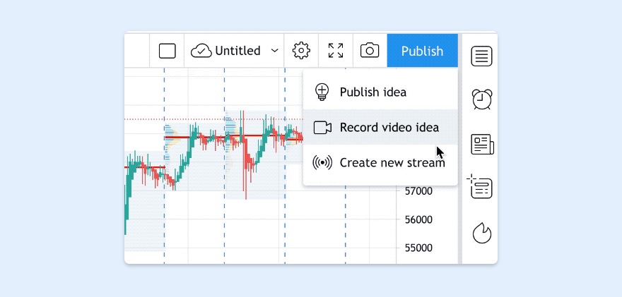 снимок своей идеи в TradingView